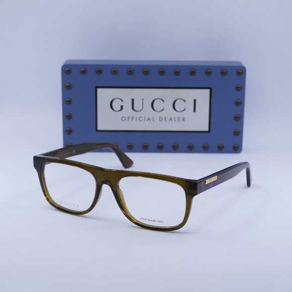 Final Price! Gucci GG1117O 002 Brown Eyeglasses 56mm